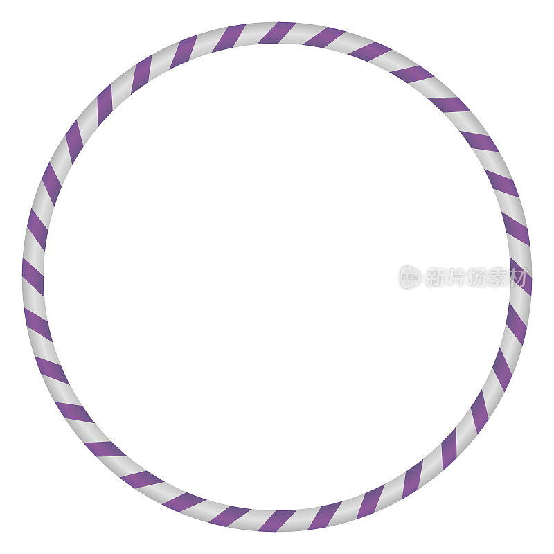 Hula Hoop silver with purple. Hula Hoop vector  on white background